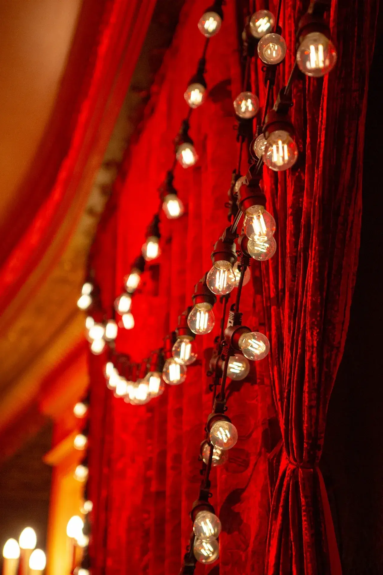 Reveal crew on stage during the Moulin Rouge bump-in. Photo: Chris Parker.